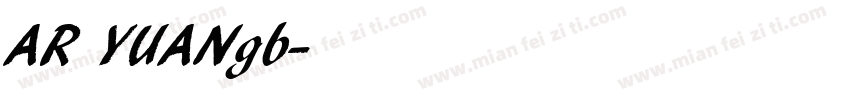 AR YUANgb字体转换